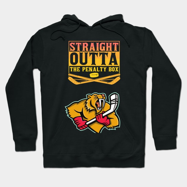 Straight outta the penalty box panther Hoodie by Laakiiart